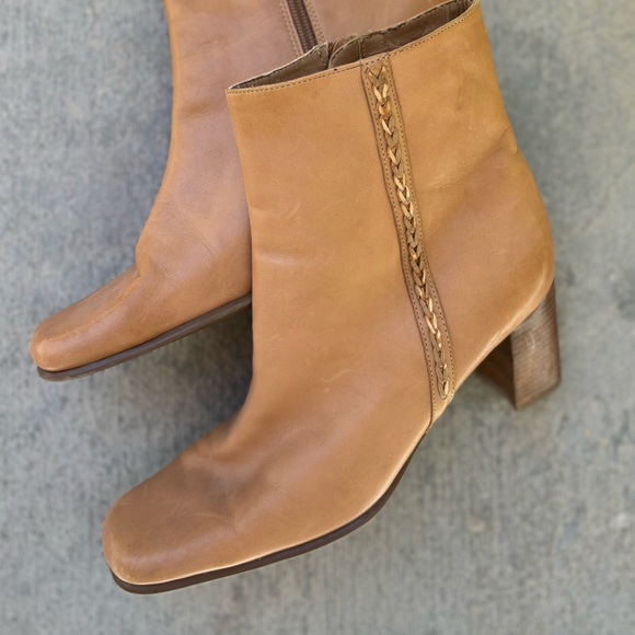 St. Johns Bay tan zipper booties - Picture 5 of 10